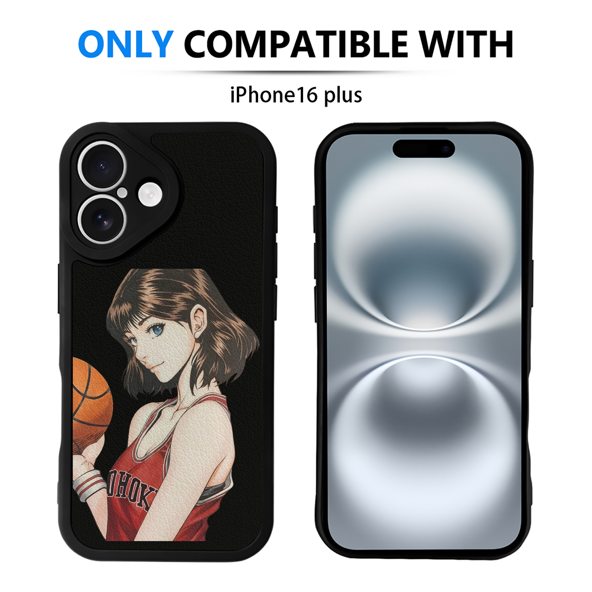 （画像用） SLAM DUNK／スラムダンク 【iPhone 16シリーズ対応】シリコンスマホケース（レザー調） 材質：シリコン